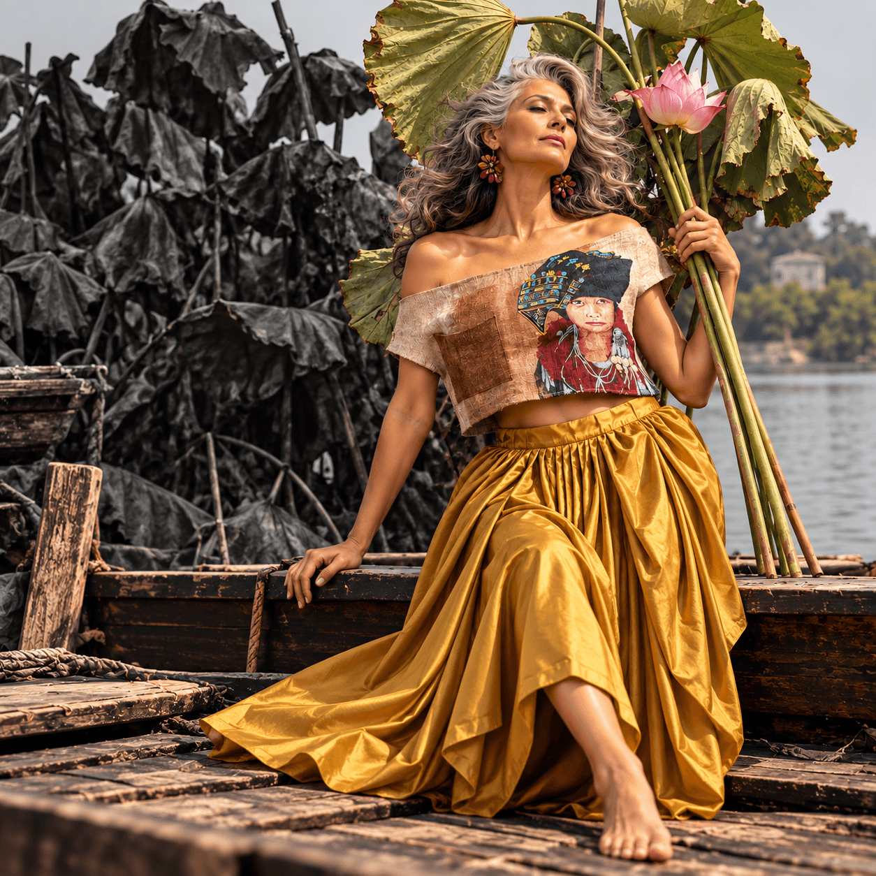 The "Sunehri Shokhi" Skirt